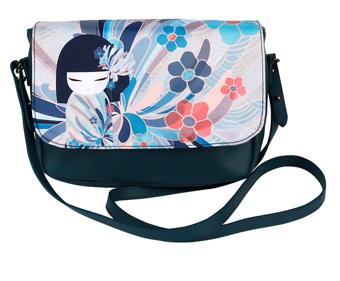 Sac à bandoulière Namika bleu - Kimmidoll - 23 x 18,5 x 7,5 cm