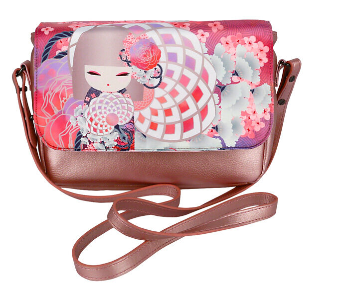 Sac à bandoulière Airi rose - Kimmidoll - 23 x 18,5 x 7,5 cm