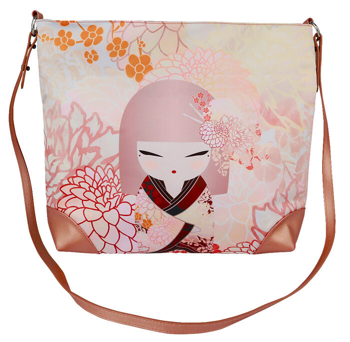 Boutique en cuir Hideka rose - Kimmidoll - 38 x 33 x 8 cm
