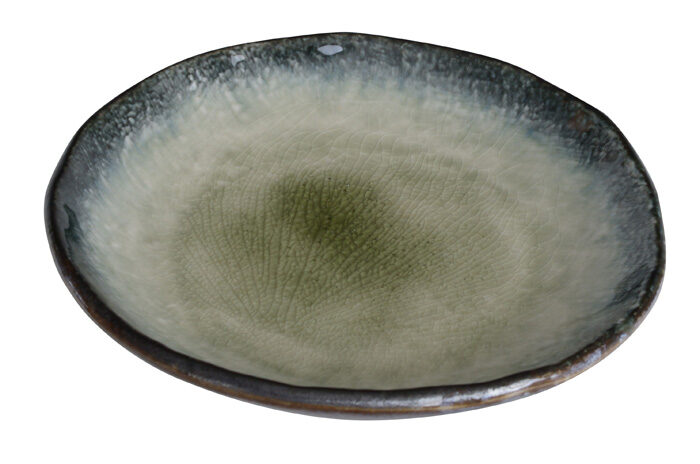 Assiette verte - Yamasaku - 17,5 x 3,3 cm