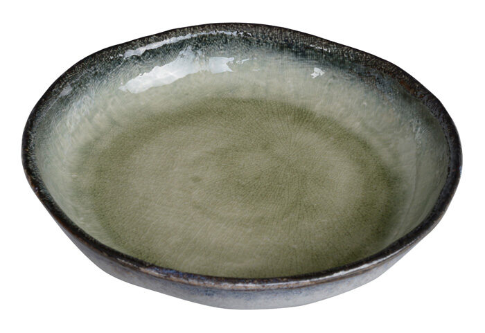Assiette verte - Yamasaku - 21,5 x 4 cm