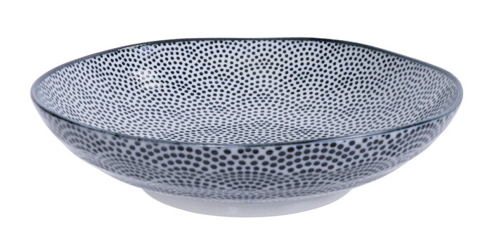 Plaque à pois noir / blanc - Nippon Noir - 21 x 5,2 cm