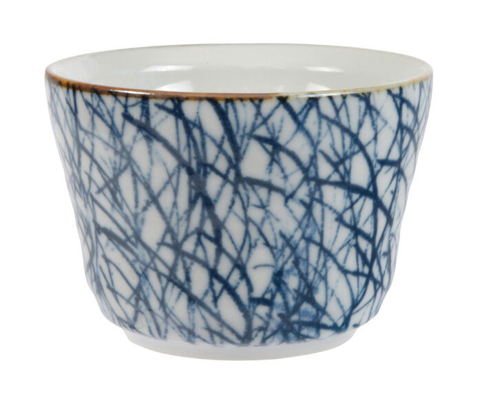 Tasse à thé Soba Bleu / Blanc - 9 x 6,5 cm