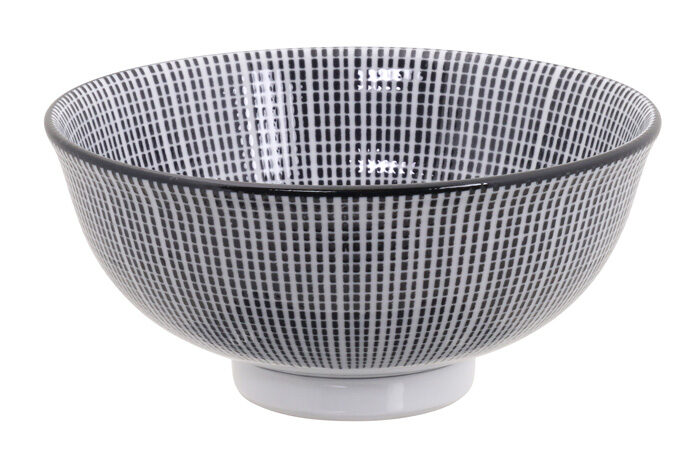 Bol Noir / Blanc - Sendan Tokusa - 11,8 x 5,5 cm 300ml