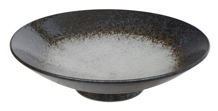 Bol Noir / Blanc - Mino Yaki - 28 x 8 cm 1500 ml