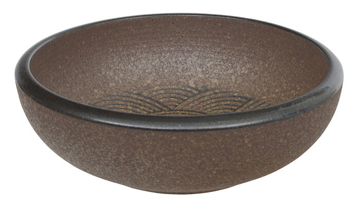 Bol marron - Mino Yaki - 23,5 x 8 cm 1800 ml