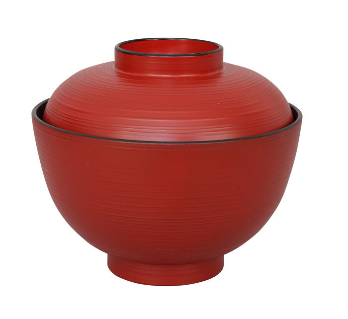 Bol Rouge / Noir - Laque - 10,8 x 6,35 cm 300 ml