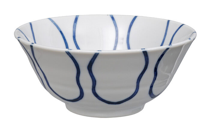 Bol Bleu / Blanc - Bols Mixtes - 15 x 7 cm 500 ml
