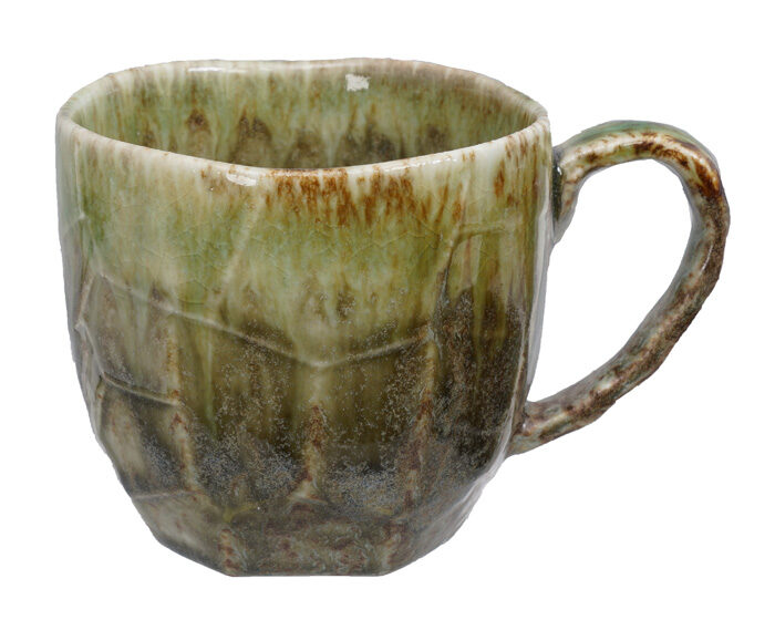 Verre artisanal vert - 8,5 x 8 cm 300 ml