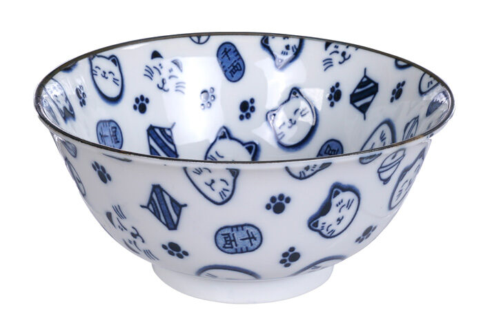Bleu Bol - Chats porte-bonheur - 14,8 x 7 cm 500 ml