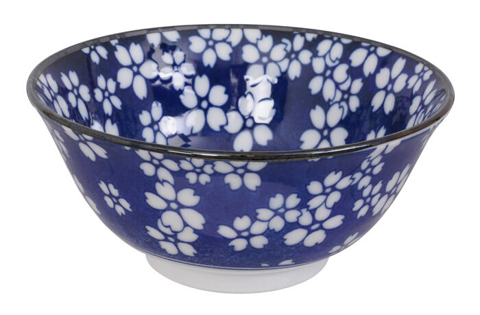 Bol Bleu / Blanc - Bols Mixtes - 15 x 6,8 cm 500 ml