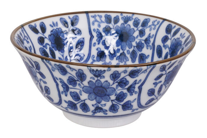 Bol Bleu / Blanc - Bols Mixtes - 15 x 6,8 cm 500 ml