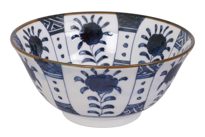 Bol Bleu / Blanc - Bols Mixtes - 15 x 6,8 cm 500 ml