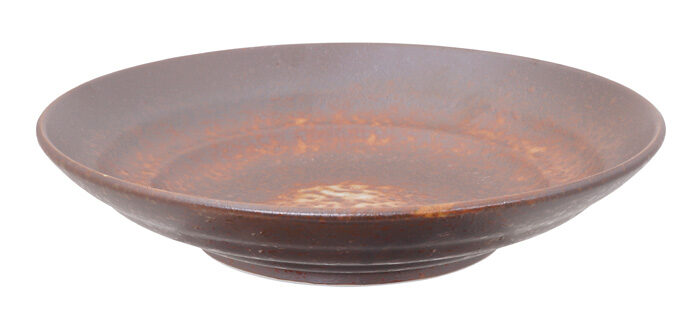 Assiette rouge - Minoyaki - 28,5 x 6 cm