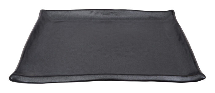 Assiette Rectangulaire Noir Mat - Tetsu Kessho Matte - 30 x 23 cm