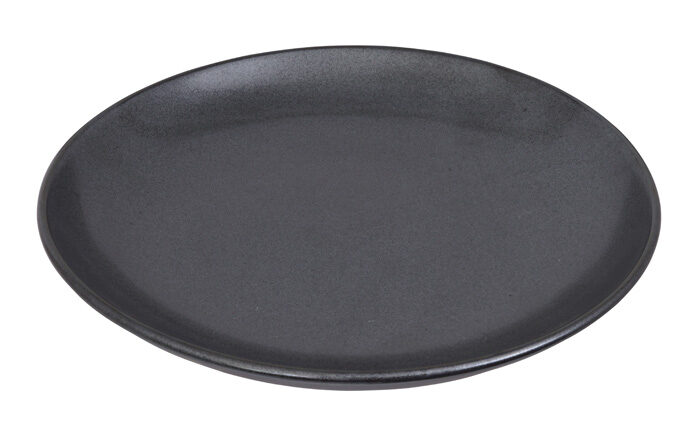 Assiette noire mate - Tetsu Kessho Mat - 23cm