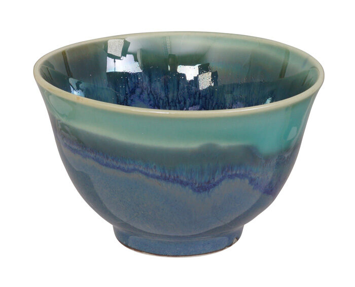 Tasse à thé Bleu faite à la main - 9 x 5,4 cm