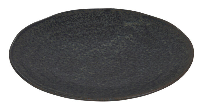 Assiette noire mate - Onyx Noir - 25 x 3,7 cm