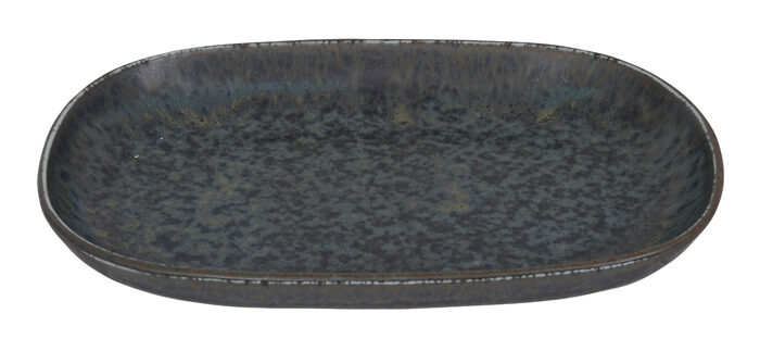 Assiette Rectangulaire Noir Mat - Onyx Noir - 19 x 13 x 2,4 cm