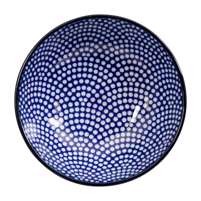 plat de sauce bleu / blanc - Bleu Nippon - 9,5 x 3 cm