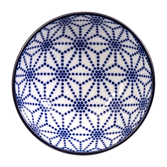 Étoile Assiette Bleu / Blanc - Bleu Nippon - 9,5 x 3 cm
