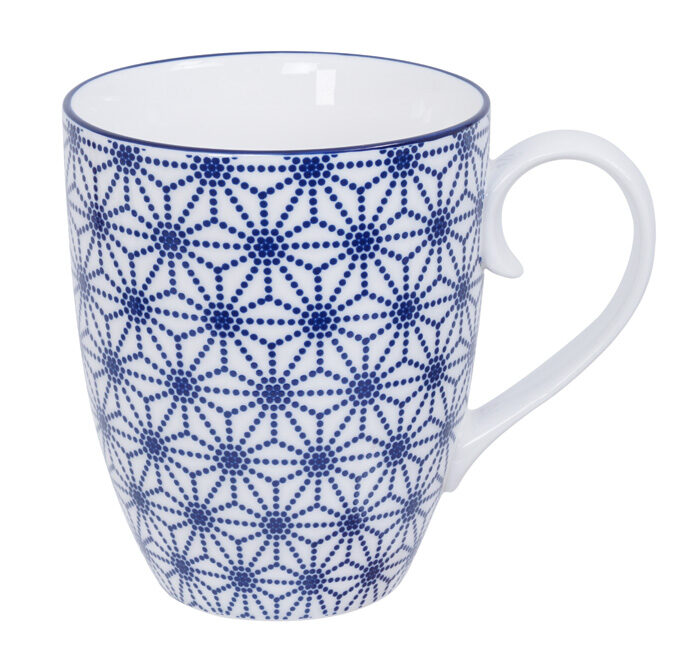 Tasse Bleu / Blanc Star - Bleu Nippon - 8,5 x 10,2 cm 380 ml