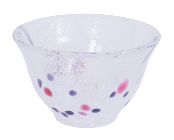 Gobelet à saké violet / rose - 7,4 x 4,5 cm 70 ml