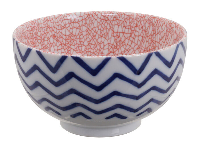 Bol Bleu / Rouge - Bols Mixtes - 13,2 x 7,4 cm 500 ml