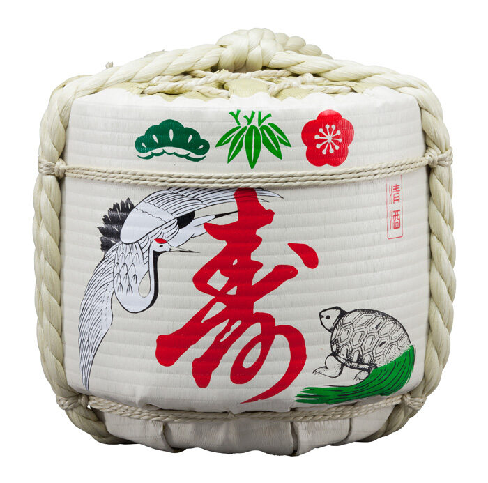 Décoration Kotobuki Tsuru Kame en terre cuite - 63 x 63 cm