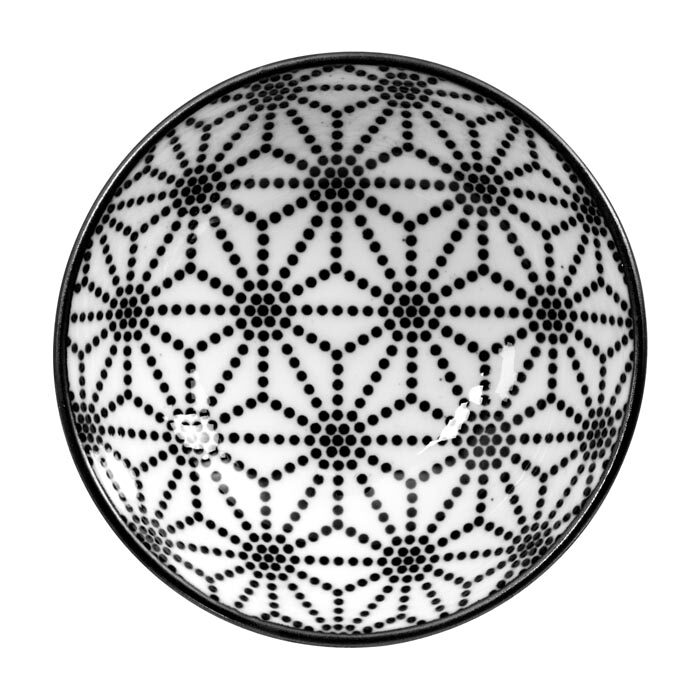 Étoile de plaque noire / Blanc - Nippon Noir - 9,5 x 3 cm