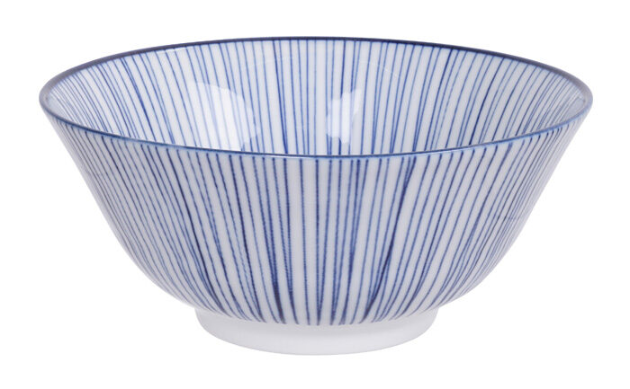 Lignes Coquillages Bleus / Blancs - Bleu Nippon - 15,2 x 6,7 cm 500 ml
