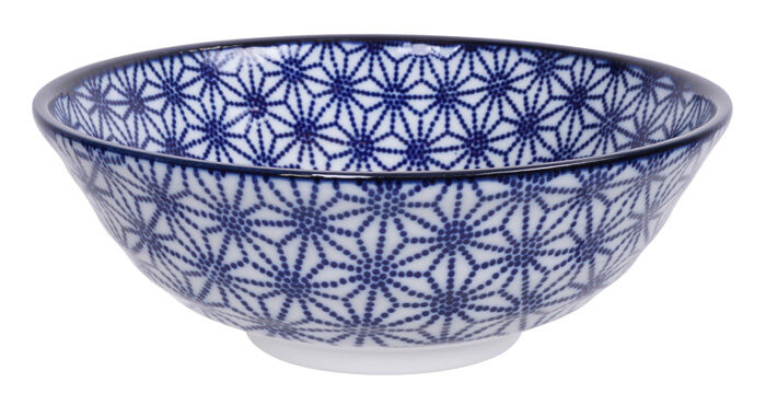 Bleu / Blanc Bol Star - Nippon Bleu Waves - 21 x 7,8 cm 1000 ml