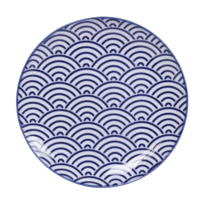 Assiettes Bleus / Blancs - Bleu Nippon - 16 x 2 cm