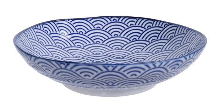 Assiette Bleu / Blanc - Bleu Nippon - 21 x 5.2 cm