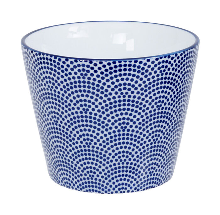 Tasse Espresso À Pois Bleu / Blanc - Bleu Nippon - 8,3 x 6,5 cm 180 ml
