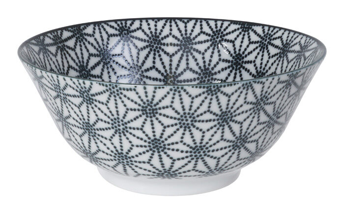 Bol Noir / Blanc Star - Nippon Noir - 15,2 x 6,7 cm 500 ml