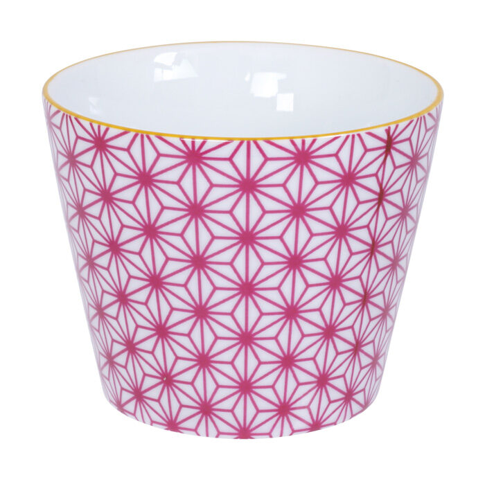 Tasse Rose / Blanc - Star Wave - 8,3 x 6,5 cm 180 ml