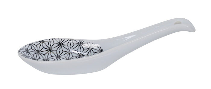 Spoon Noir / Blanc Star - Nippon Noir - 13,8 x 4,8 cm