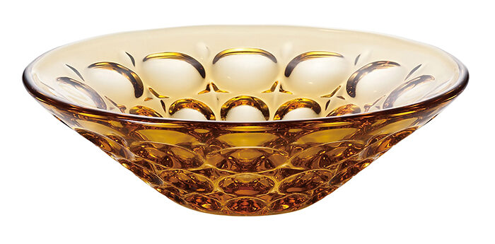 Bol en verre jaune - 15 x 4,2 cm 200 ml