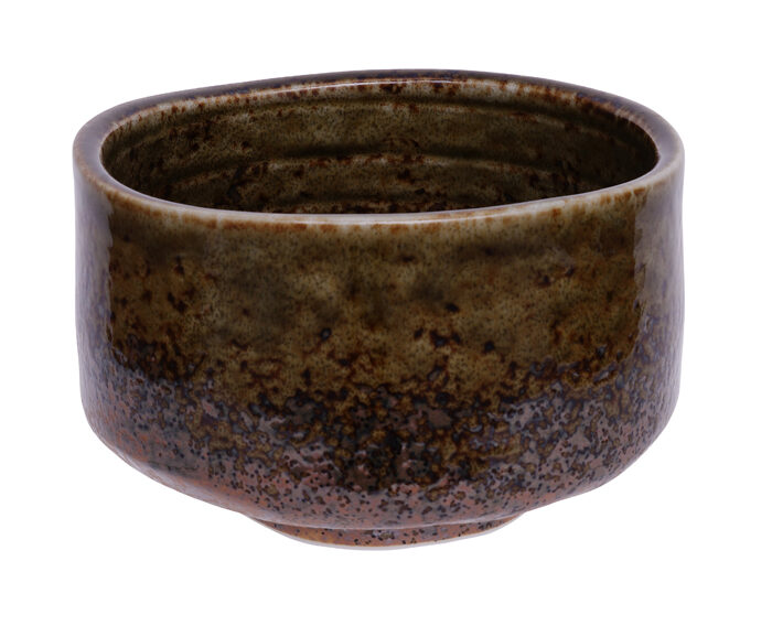 Bol vert / marron - Matcha - 12 x 7,5 cm 500 ml