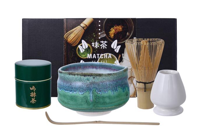 Ensemble-cadeau Shainkai - Matcha - Ensemble de 5 pièces - 10,8 x 6,8 cm