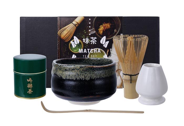 Ensemble-cadeau Shainkai - Matcha - Ensemble de 5 pièces - 10,8 x 6,8 cm