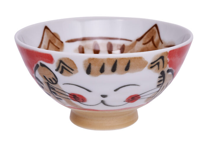 Bol rouge - Kawaii - 11,5 x 6,2 cm 250 ml