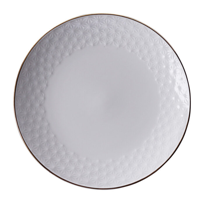 Etoiles Blancs / dorées - Nippon Blanc - 19cm