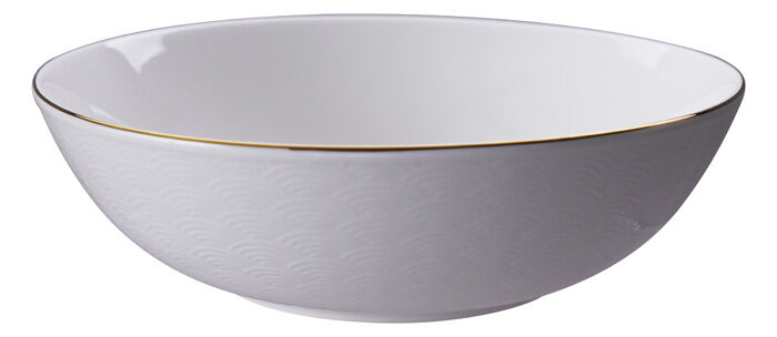 Blanc / Coquille d'or Waves - Nippon Blanc - 23 x 6,5 cm 1300 ml