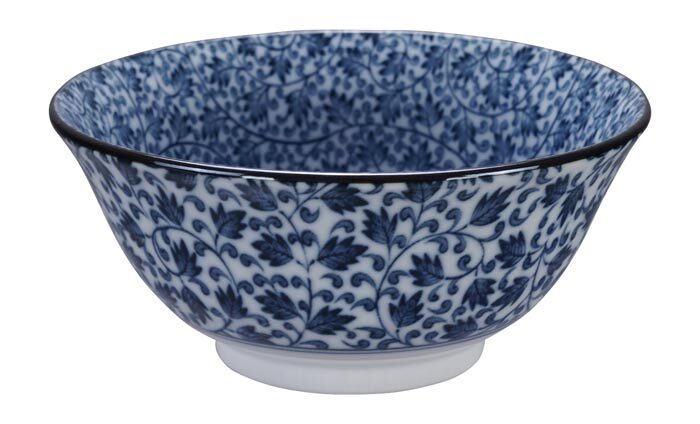 Bol Bleu / Blanc - Bols Mixtes - 15 x 7 cm 500 ml