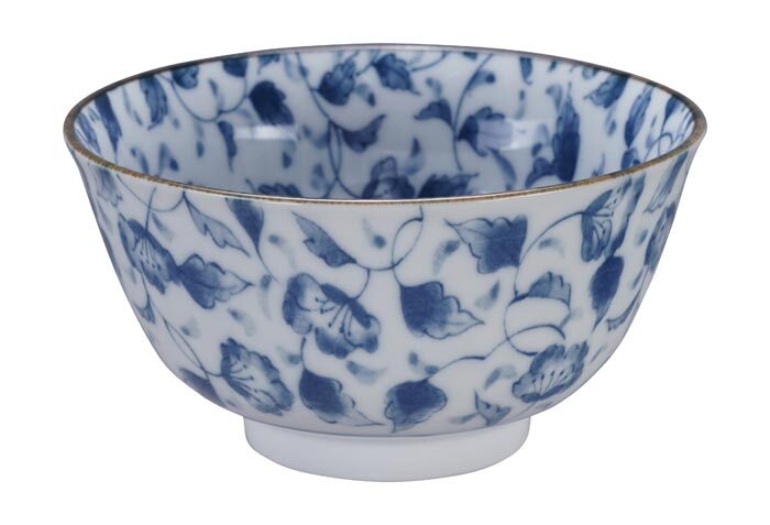 Bol Bleu / Blanc - Bols Mixtes - 12,7 x 6,8 cm 400 ml