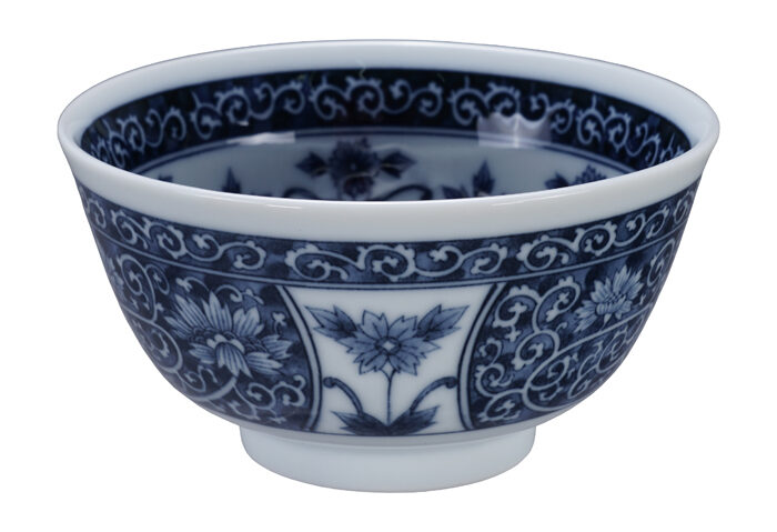 Bol Bleu / Blanc - Bols Mixtes - 12,7 x 6,8 cm 400 ml