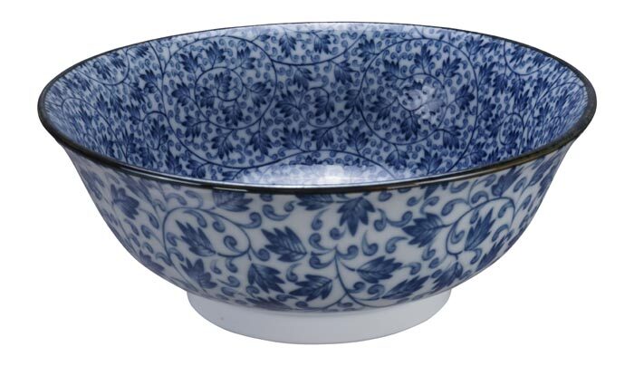 Bol Bleu / Blanc - Bols Mixtes - 21 x 8 cm 1000 ml