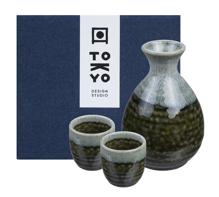 Sakeset Vert / Gris - Irabo Oribe - Set de 3 pièces